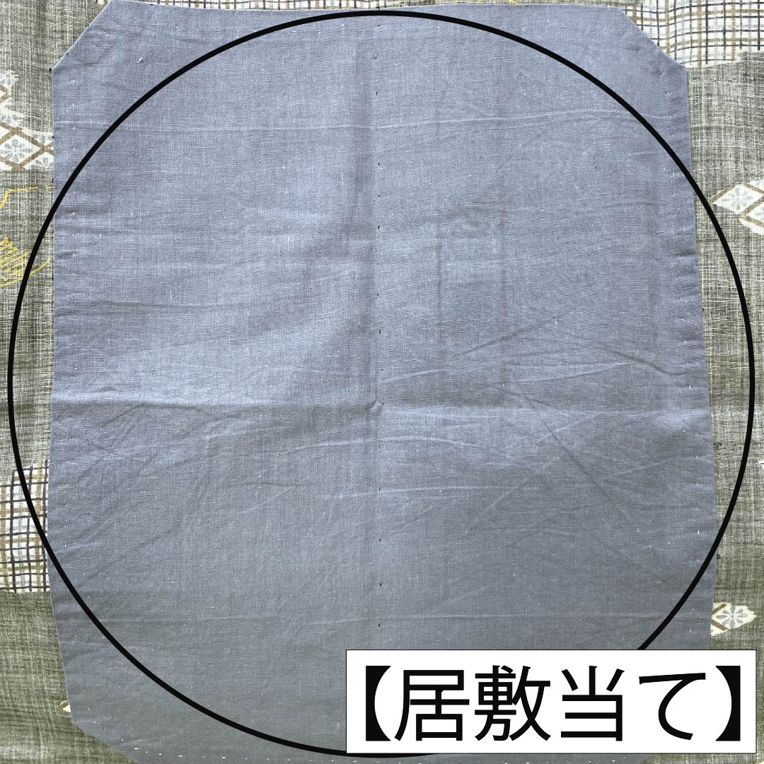 メンズ襦袢 ウール Aランク 身丈133cm 裄丈64cm 御召茶色(おめしちゃいろ) 雲取り 版 単衣 緑系 1140000813319