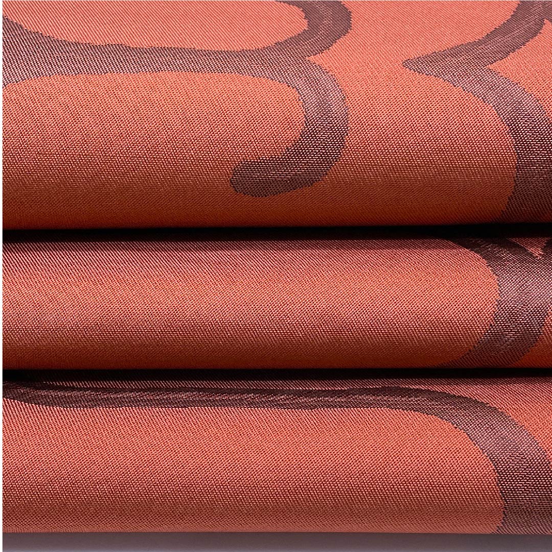 Fukuro Obi (Benitoiro) Geometric Pattern Obi Length 443cm Pure Silk S Rank Six-way Casual Red 1123008392312