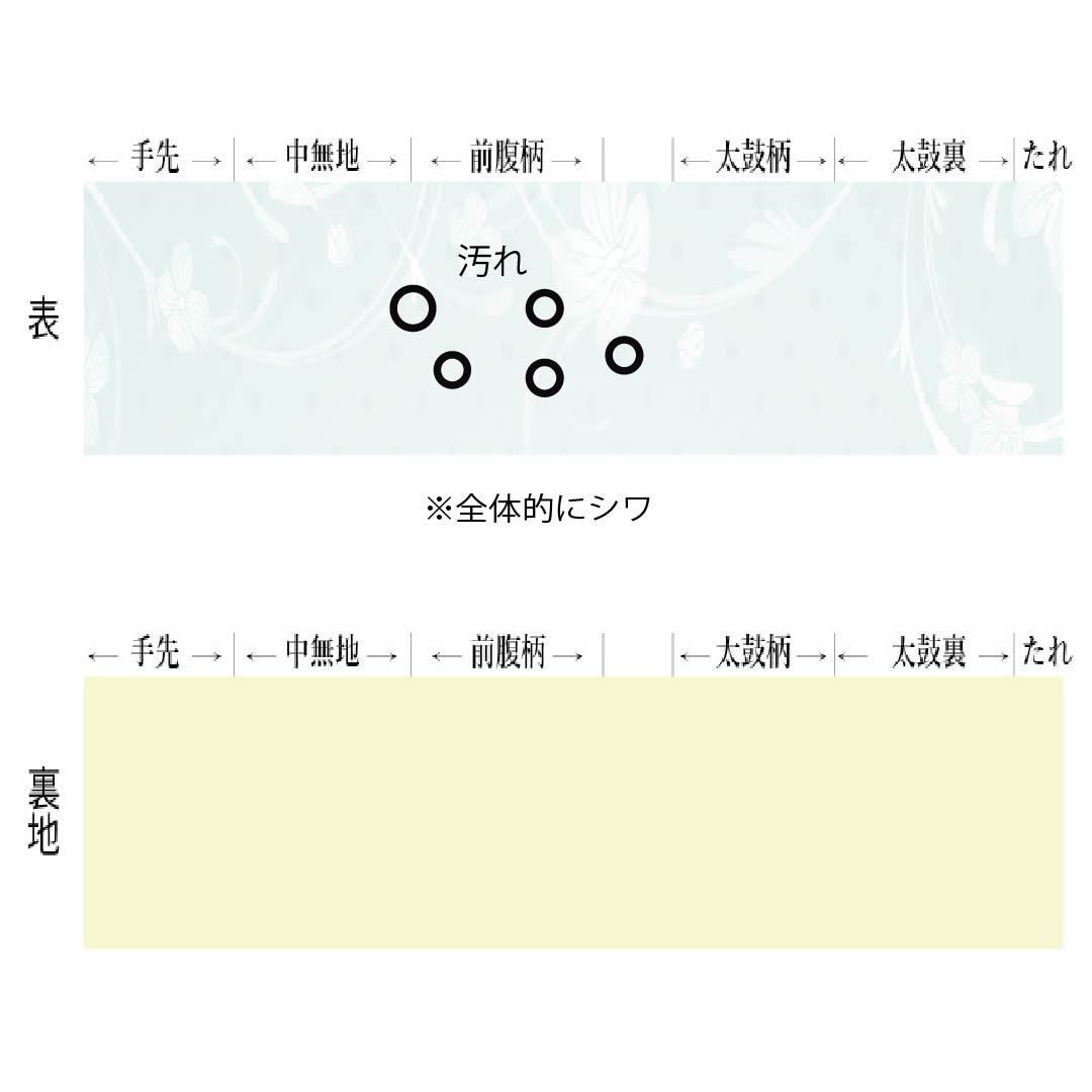 名古屋帯 正絹 Aランク 名古屋仕立て 檳榔子黒色(びんろうじぐろいろ) 染め帯 松竹梅 帯丈372cm ポイント柄 セミフォーマル 紺系 1124014343318