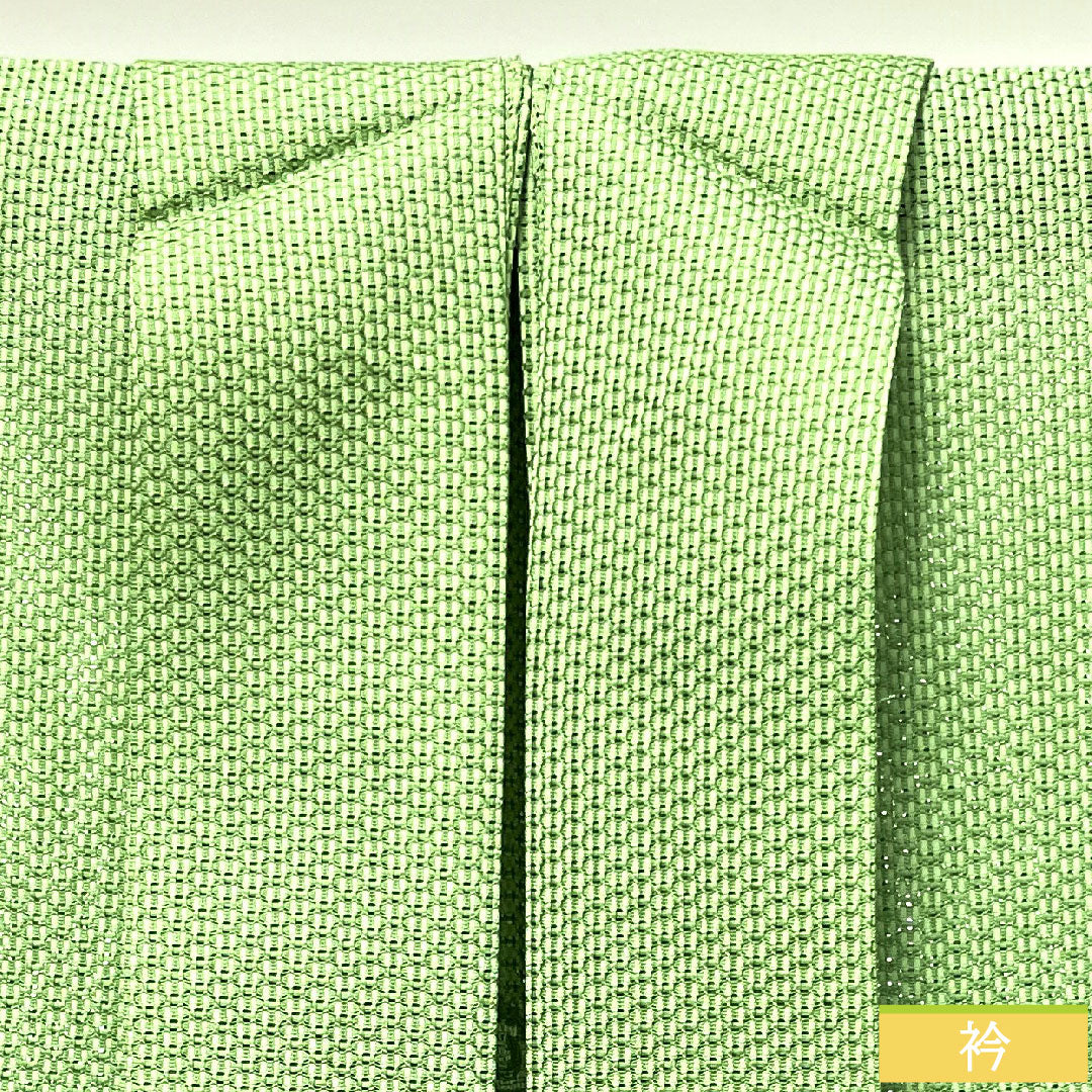 羽織 正絹 身丈74.5cm 裄丈60.5cm 薄青色(うすあおいろ) しつけ糸付き 未使用品 抽象模様 Sランク 夏物 緑系 1117000992919