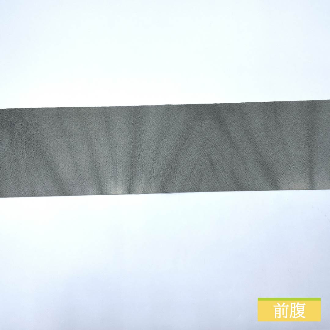 名古屋帯 麦藁色(むぎわらいろ) 染め帯 ちりめん地 抽象模様 帯丈351cm 正絹 Sランク 全通 カジュアル グラデーション系 1124006932399 名古屋仕立て