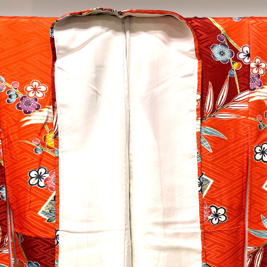 振袖 身丈151cm 裄丈61.5cm 袷 京紅型 吉祥文様 正絹 Sランク グラデーション系 1113001722299