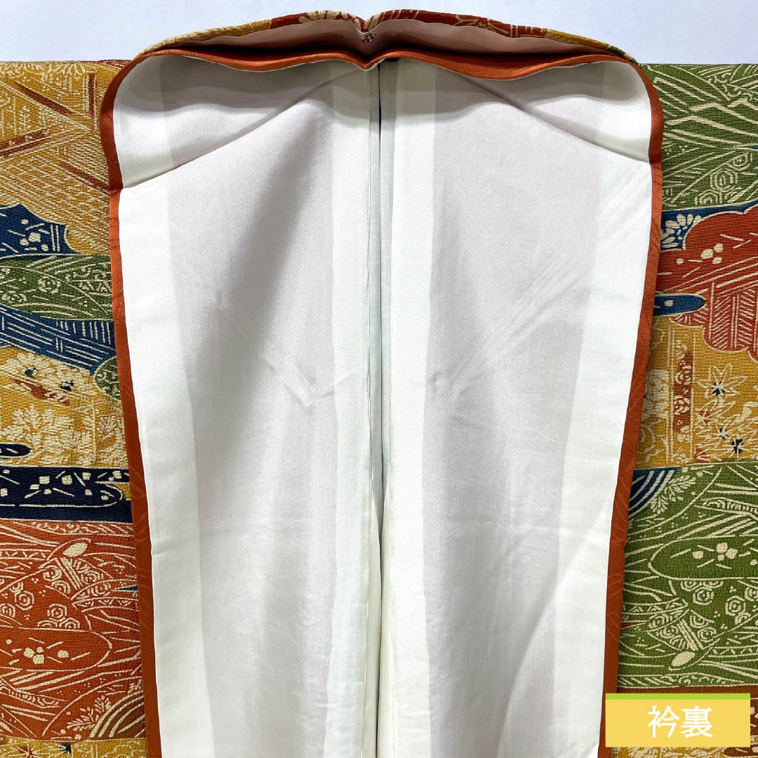 Komon, pure silk, length 153cm, sleeve length 63cm, lined, stencil dyeing, cloud pattern, classic pattern, half collar, A rank, gradation style, 1115005533299