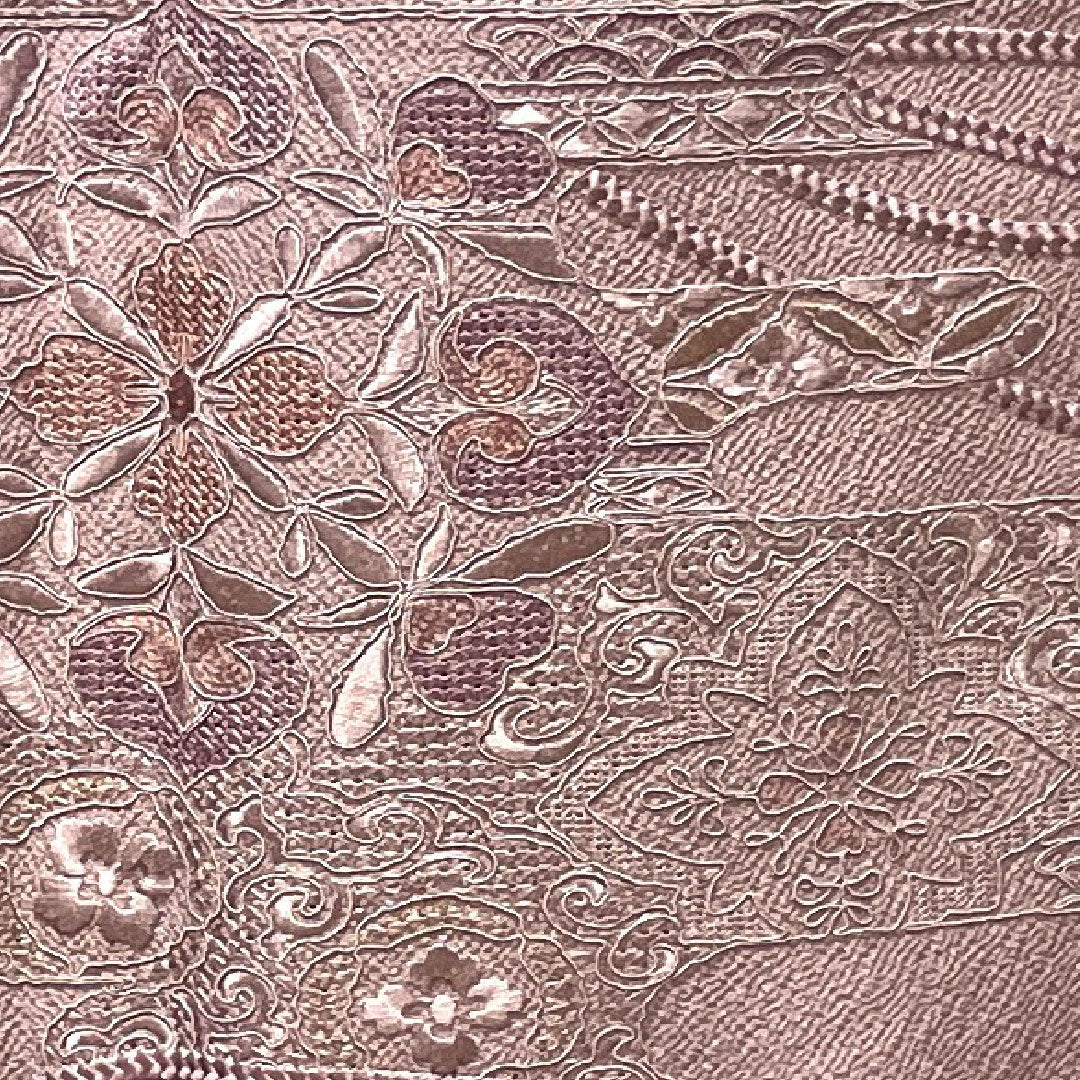 訪問着 袷 身丈156cm 裄丈65cm 未使用品 しつけ糸付き 薄藤色 蘇州刺繡 正絹 Sランク 紫系 1112002232320