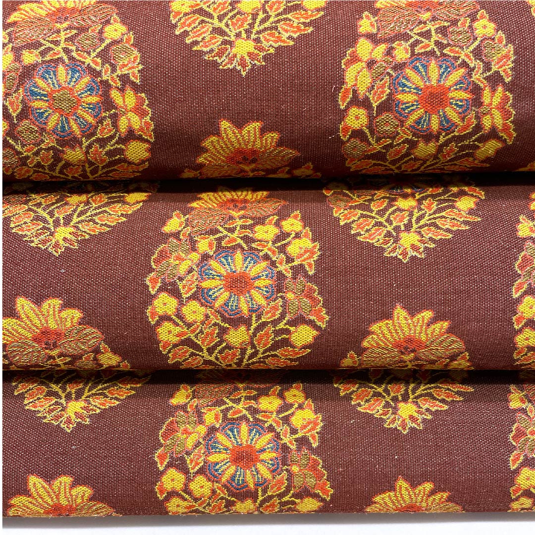 Fukuro Obi (Sash) in Red Shrimp Brown, Shosoin Pattern, Length 426cm, Pure Silk, S Rank, Six-way, Casual, Red, 1123008402312