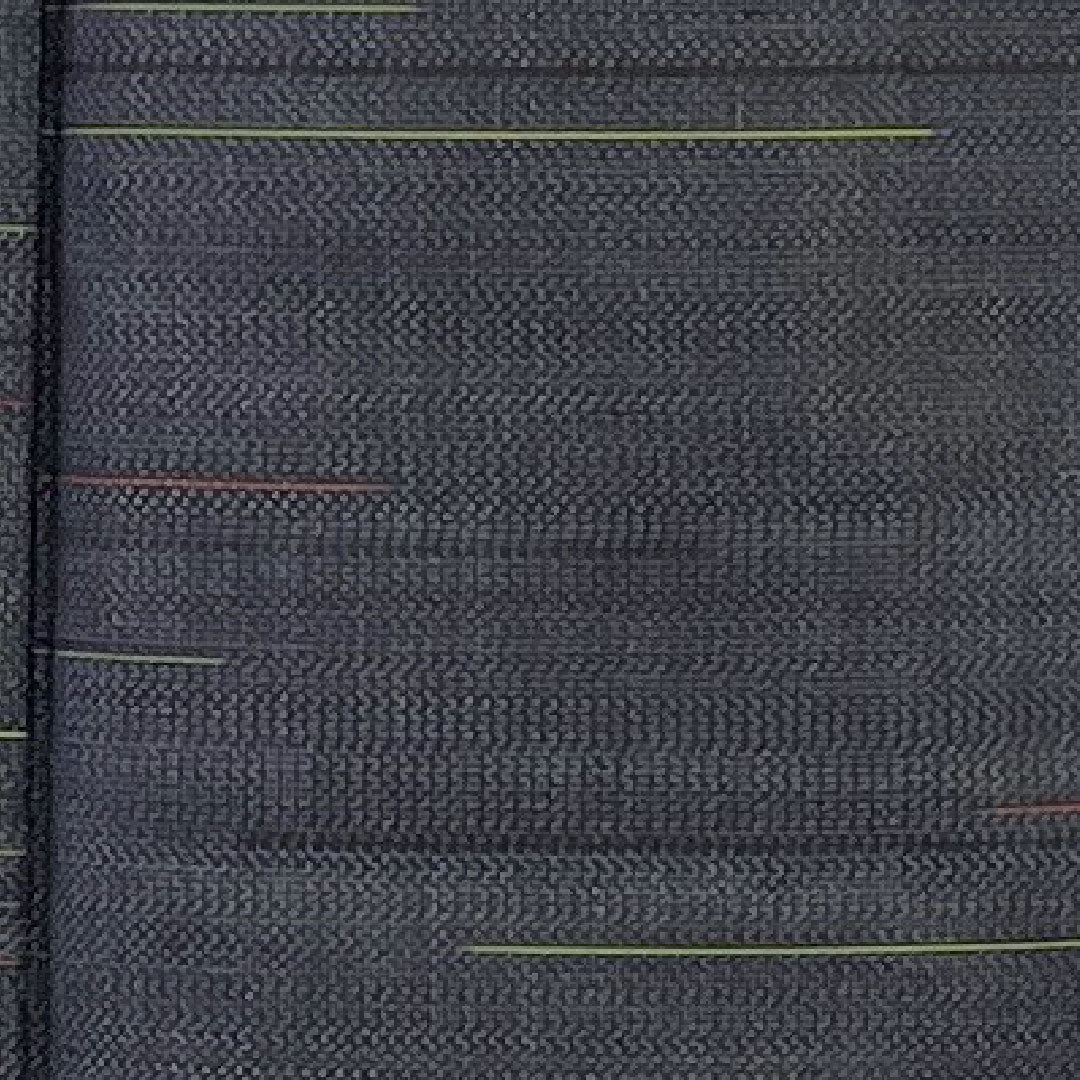 大島紬 身丈160cm 幾何学模様 正絹 Aランク 袷 紺系 1116001383418