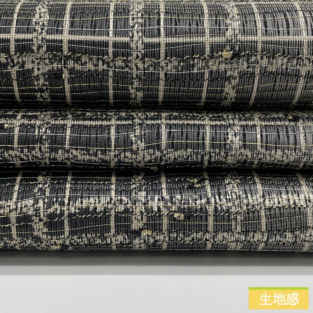 袋帯 正絹 具墨色(ぐずみいろ) 格子 帯丈460cm Sランク 全通 カジュアル グレー系 1123013092422