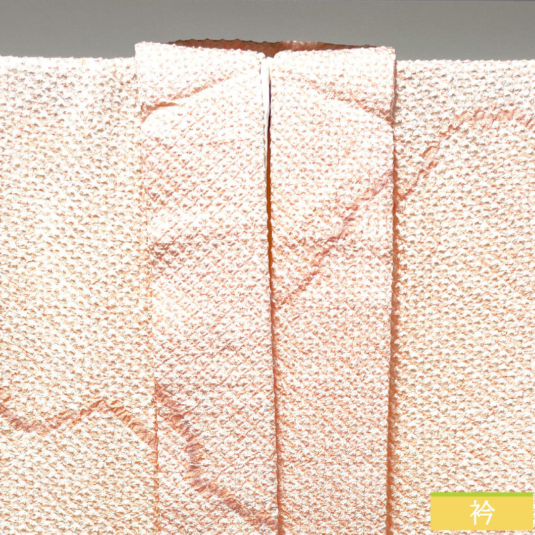 Haori, pure silk, length 79.5cm, sleeve length 62cm, Shinonome color, all-dyed, bamboo, A rank, lined, pink, 1117000683913