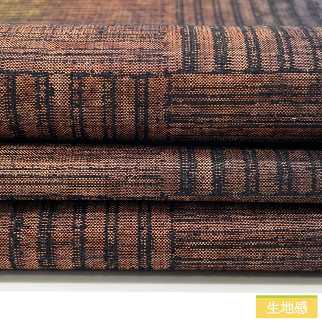 袋帯 正絹 市松 縞 帯丈448cm Sランク 六通 カジュアル グラデーション系 1123012392399