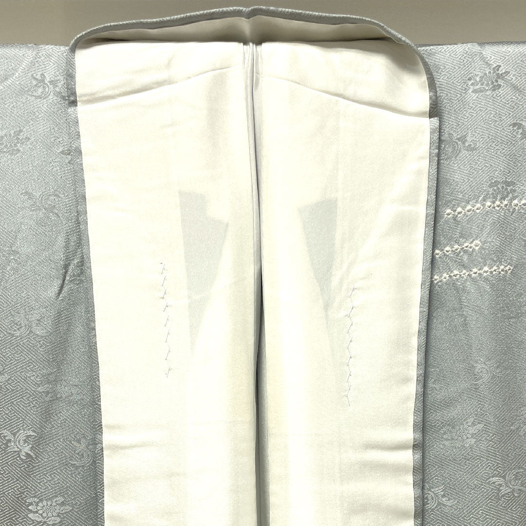 Homongi, pure silk, lined, length 152.5cm, sleeve length 62.5cm, cupronickel color, Kyo-Yuzen, tie-dye, embroidery, A rank, gray, 1112003033222