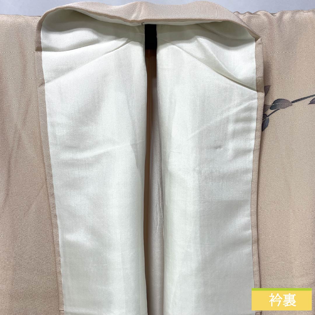 訪問着 正絹 Aランク 袷 身丈150.5cm 裄丈61cm 乙女色(おとめいろ) 加賀友禅 草花 ピンク系 1112006203113