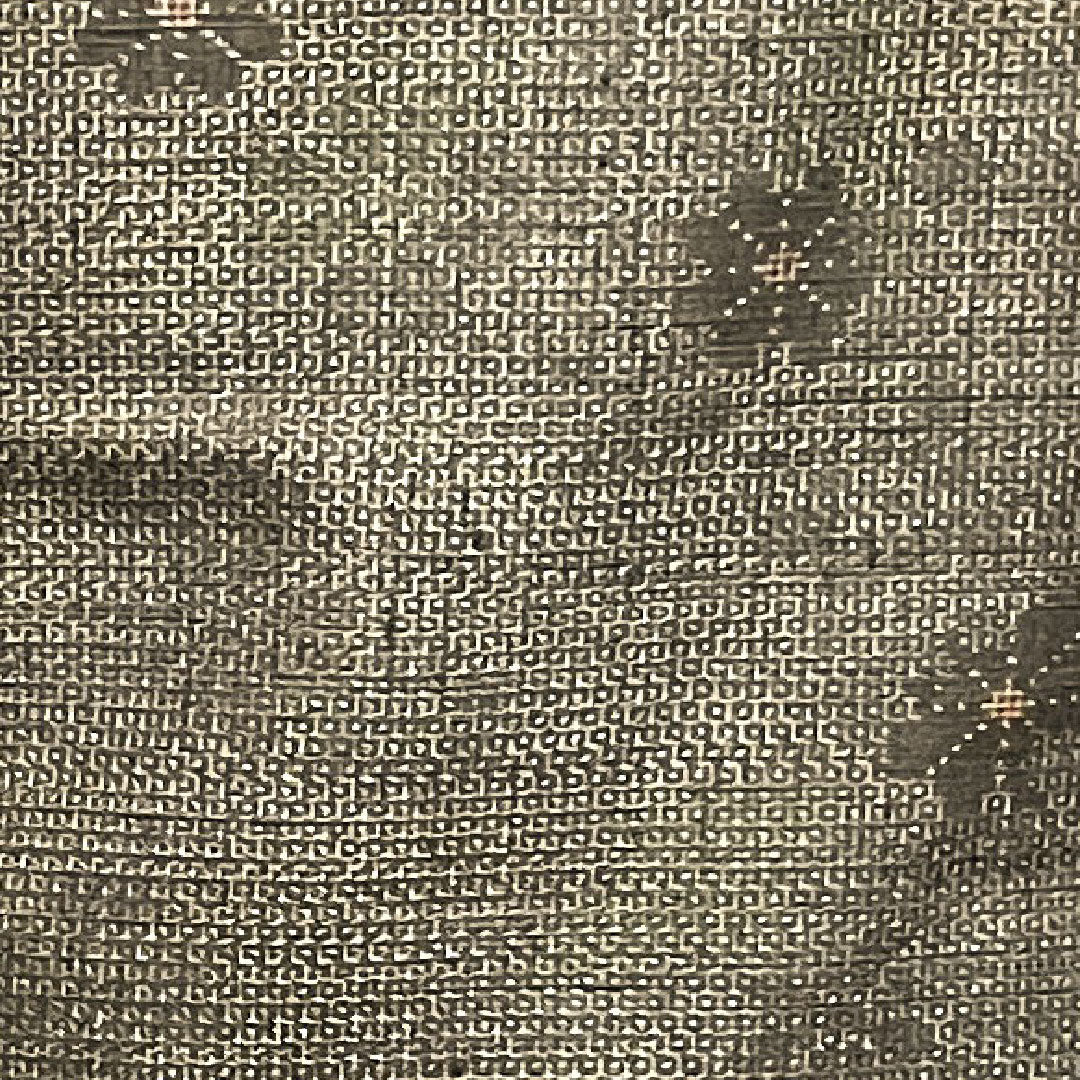 紬 身丈158.5cm 裄丈64cm 墨色 亀甲 花模様 正絹 Sランク 袷 グレー系 1116001872322