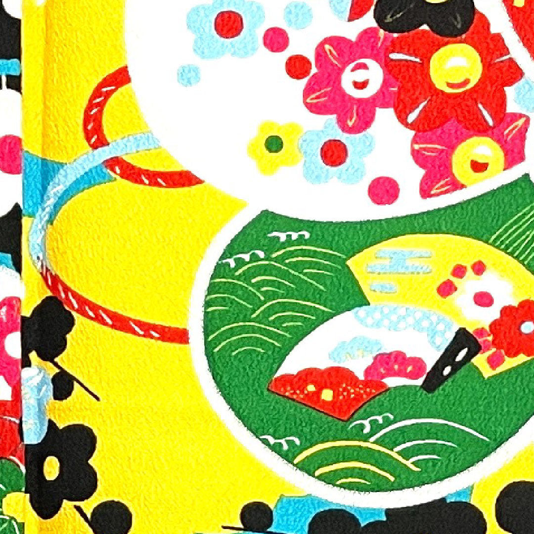 Long-sleeved kimono, length 170cm, sleeve length 70cm, lined, Shinbashi color, washable kimono, plum, poly, S rank, blue, 1113000982617