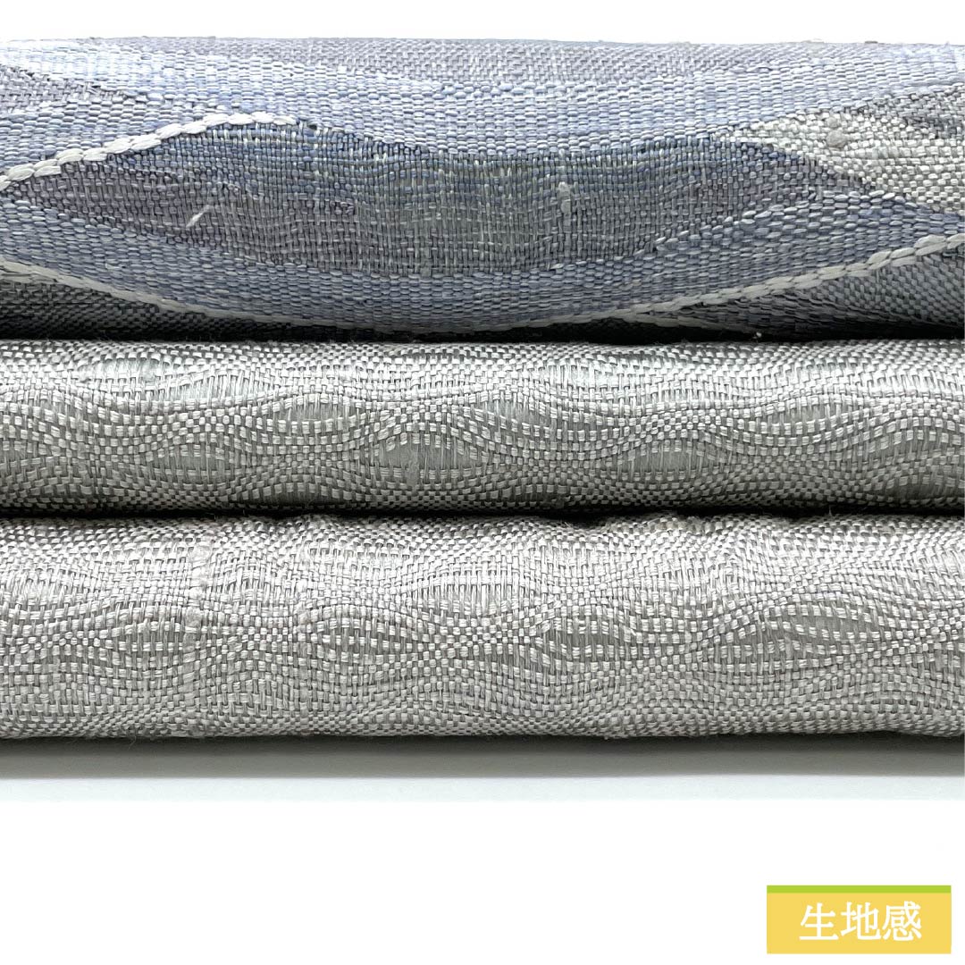 袋帯 正絹 薄鼠色(うすねずいろ) すくい織 波 帯丈452cm Aランク ポイント柄 カジュアル グレー系 1123012413422