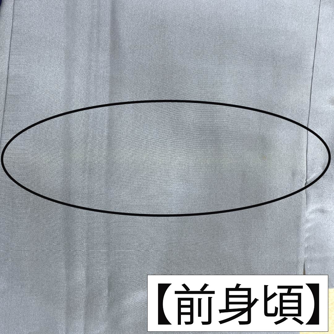 メンズ襦袢 正絹 Aランク 身丈139.5cm 裄丈69cm 空色鼠色(そらいろねずいろ) 虎 袷 グレー系 1140000993322