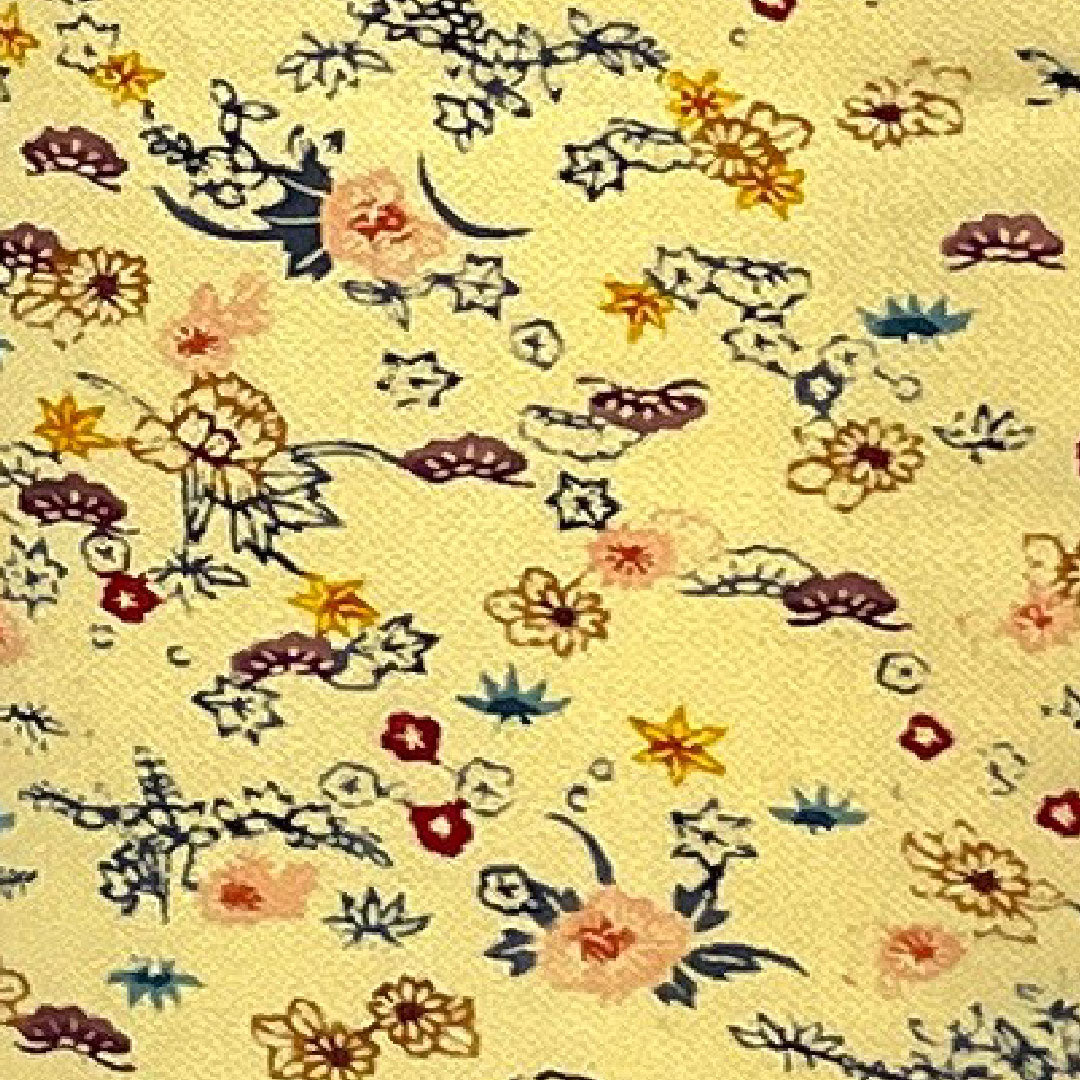 小紋 身丈162.5cm 裄丈65.5cm 袷 松竹梅 正絹 Sランク クリーム系 1115001182315