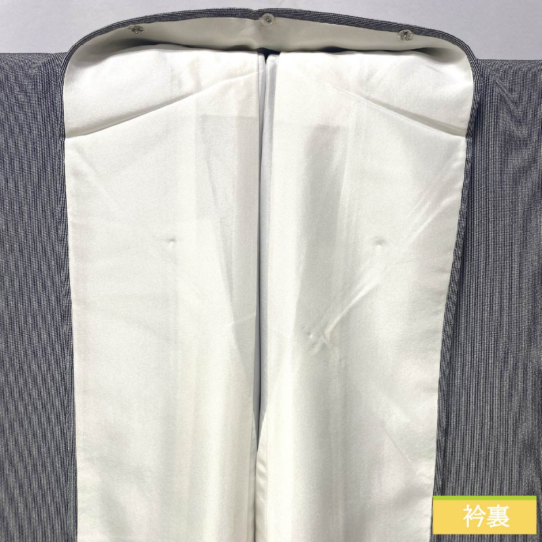 Komon, pure silk, length 153.5cm, sleeve length 65cm, lined, smoked silver, Edo Komon, Gokusame Komon, Mansuji, Kirara Guard, A rank, gray, 1115005123222