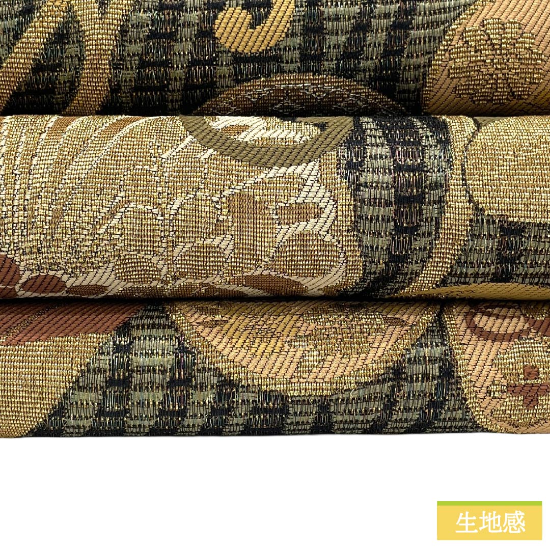 袋帯 正絹 Sランク 金華山織 辻が花 帯丈440cm 全通 セミフォーマル マルチカラー 1123017772328