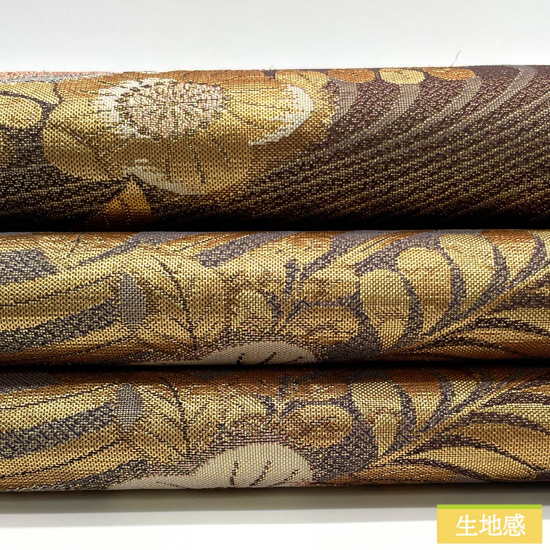 袋帯 正絹 留袖用 辻ヶ花 帯丈432cm Sランク ポイント柄 フォーマル 金系 1123013922321