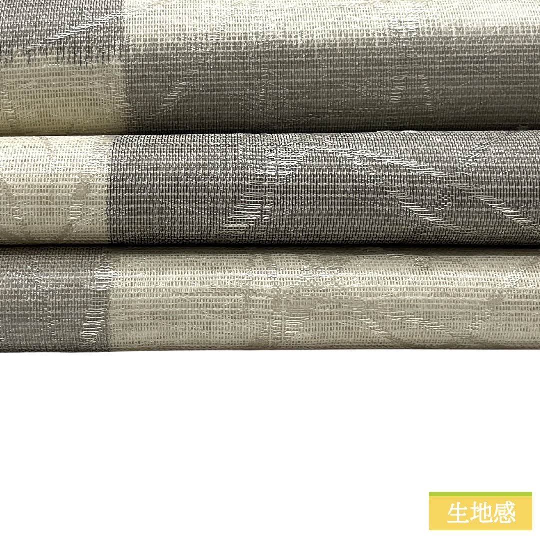 袋帯 正絹 Aランク 夏帯 市松 抽象模様 帯丈436cm 六通 セミフォーマル 白系 1123018253311
