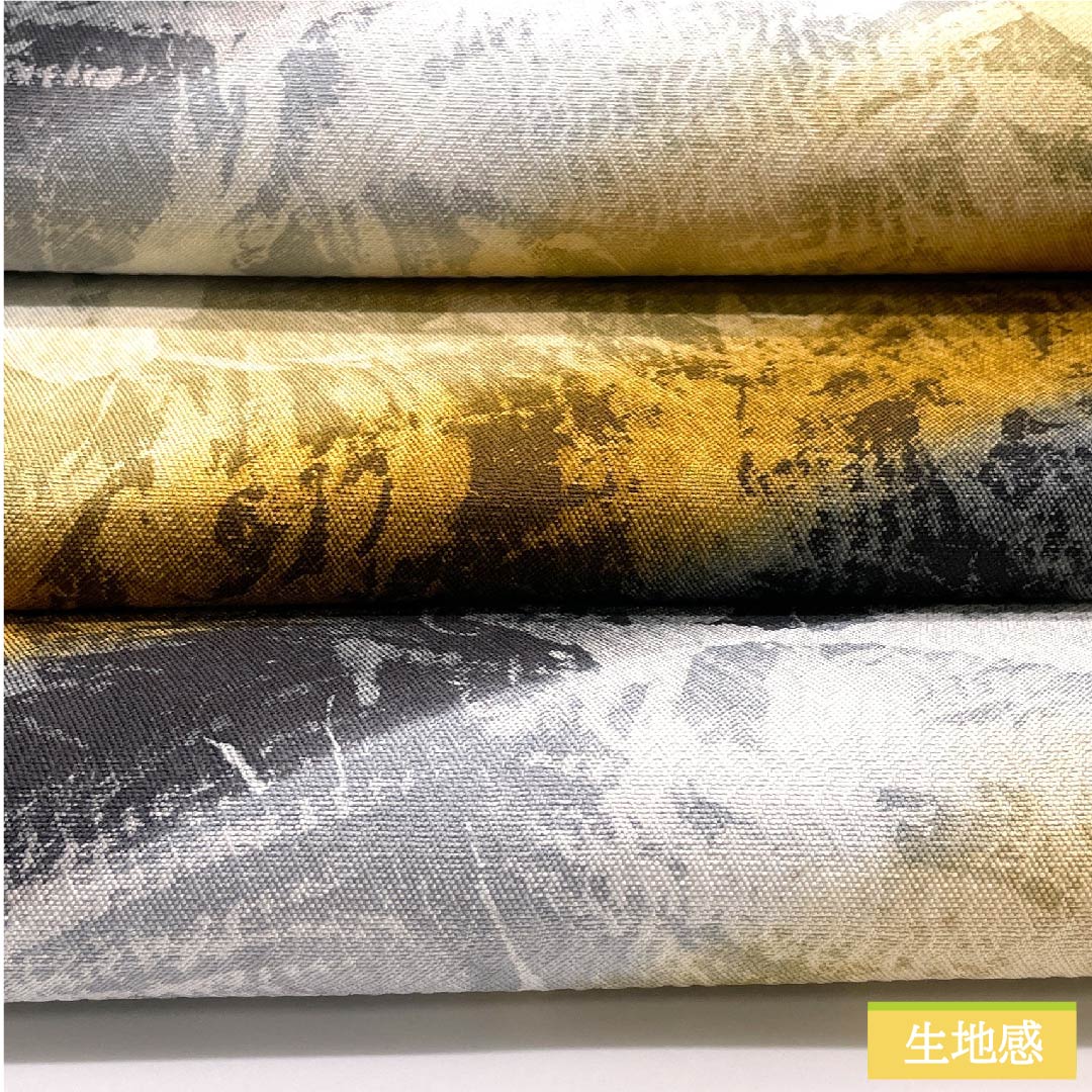 袋帯 正絹 枯野色(かれのいろ) 染め帯 抽象模様 帯丈460cm Sランク 六通 カジュアル グラデーション系 1123011302499