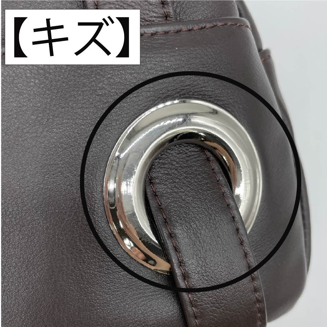 (新古品) 洋装バッグ 牛革 Aランク 新古品 牛革 2WAY 茶系 119700013314