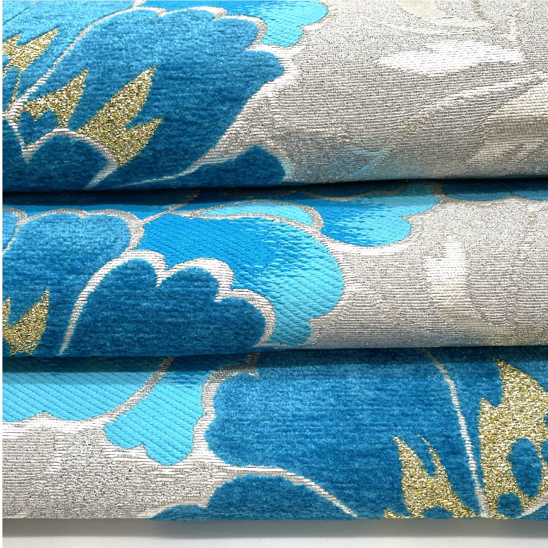 袋帯 銀色 花模様 帯丈430cm 正絹 Sランク 六通 フォーマル 銀系 1123009732322