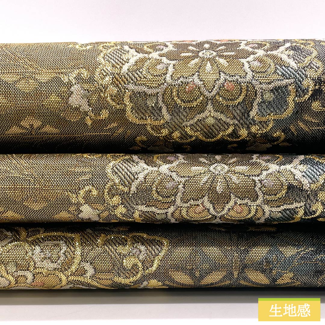 袋帯 正絹 華文 留袖用 唐花 帯丈444cm Sランク 六通 フォーマル グラデーション系 1123014442399