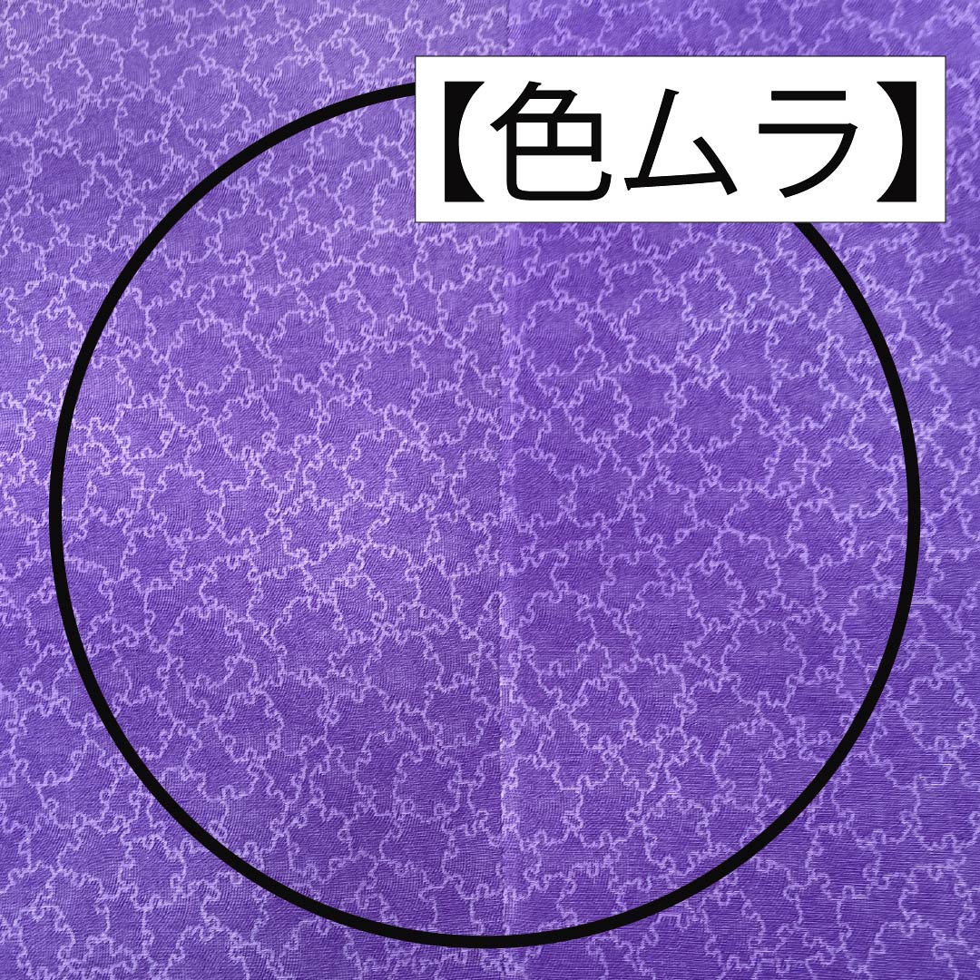 Fabric for small pattern, pure silk, genuine purple, Tango crepe, snowflake pattern, 13.5cm wide, NEW rank, purple, 1130001161920