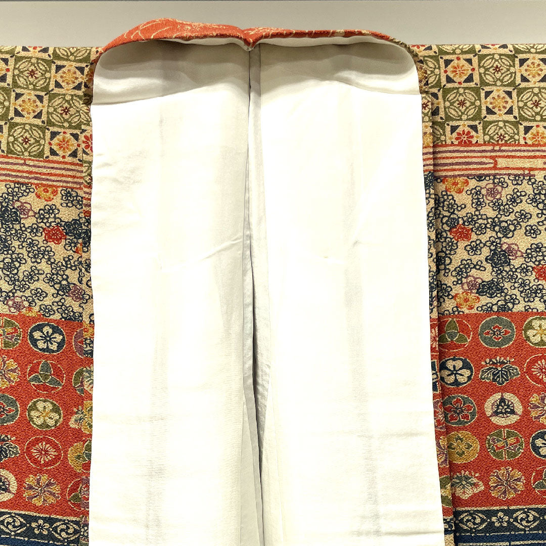 Homongi, pure silk, lined, length 159.5cm, sleeve length 66cm, stencil dyeing, with basting thread, auspicious pattern, A rank, gradation style, 1112003203399
