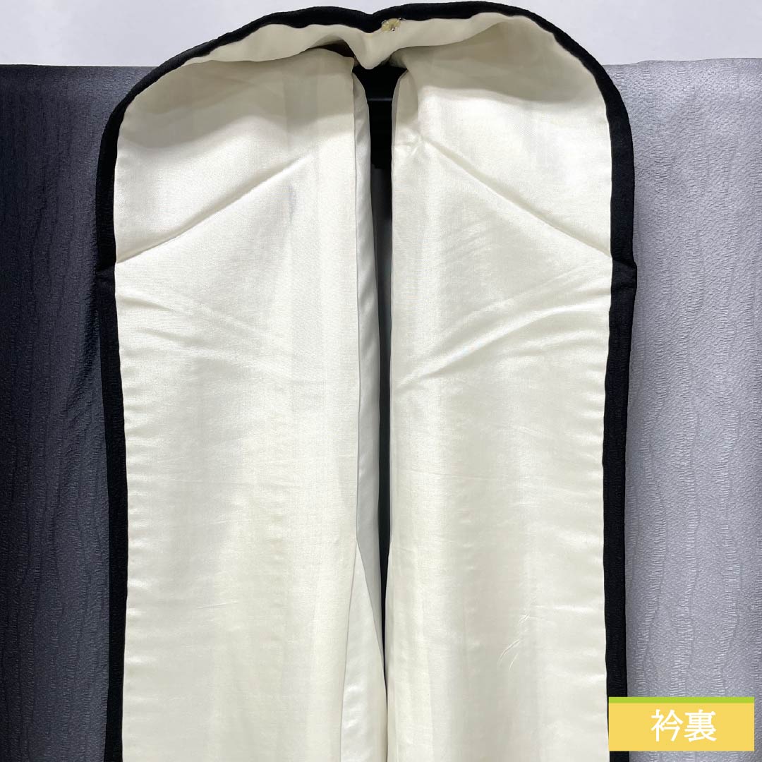 小紋 正絹 Aランク 身丈149cm 裄丈64cm 袷 縦ぼかし シルクガード モノトーン 1115007233127