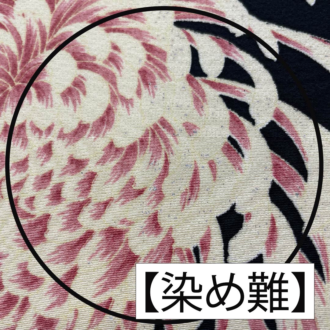 反物 小紋 正絹 黒色(くろいろ) 丹後ちりめん 糸菊 花柄 NEWランク 黒系 1130001021910