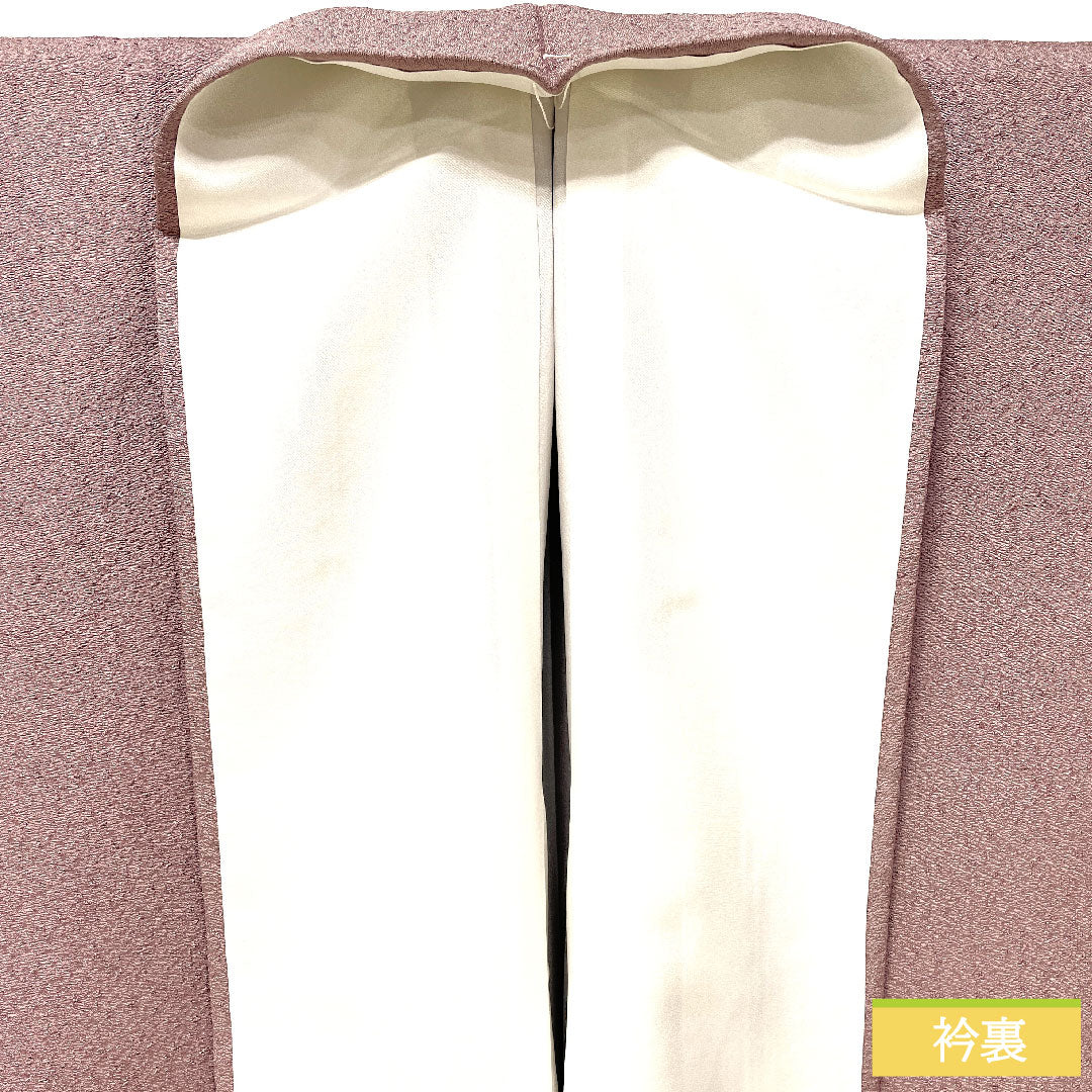 訪問着 正絹 袷 身丈157cm 裄丈66.5cm 葡萄色(えびいろ) 辻ヶ花 パールトーン加工 Aランク 紫系 1112005863320