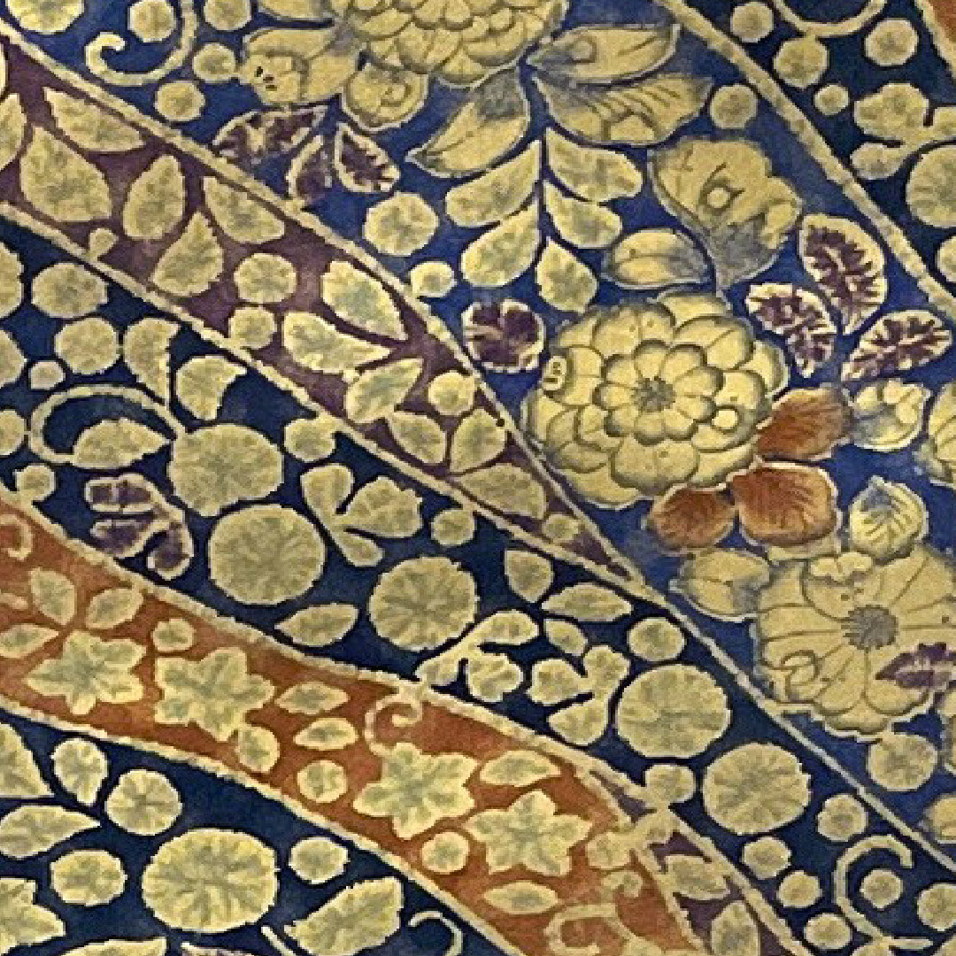 小紋 身丈159cm 裄丈63cm 袷 辻ヶ花 洗える着物 ポリ Sランク 紺系 1115000902318