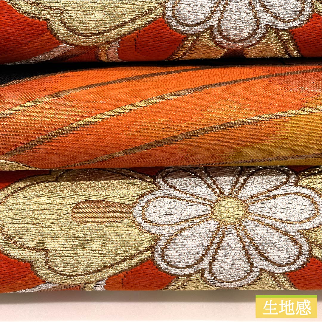 袋帯 黒色 華文 鳳凰 帯丈414cm 正絹 Sランク 六通 フォーマル 黒系 1123010022310