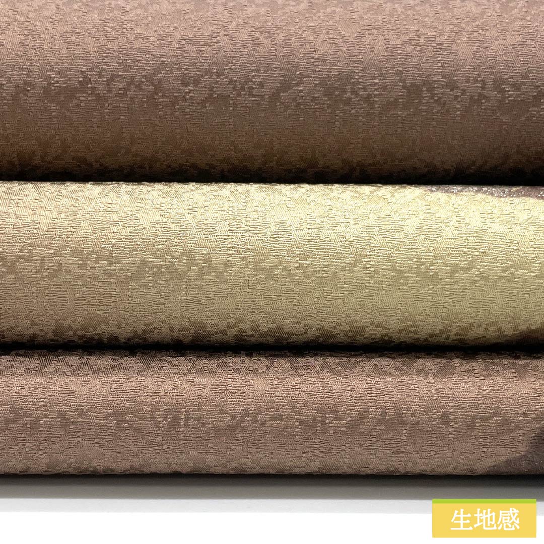 袋帯 正絹 光悦茶色(こうえつちゃいろ) 作家物 蔦の葉 染帯 帯丈526cm Sランク ポイント柄 カジュアル 茶系 1123012592414