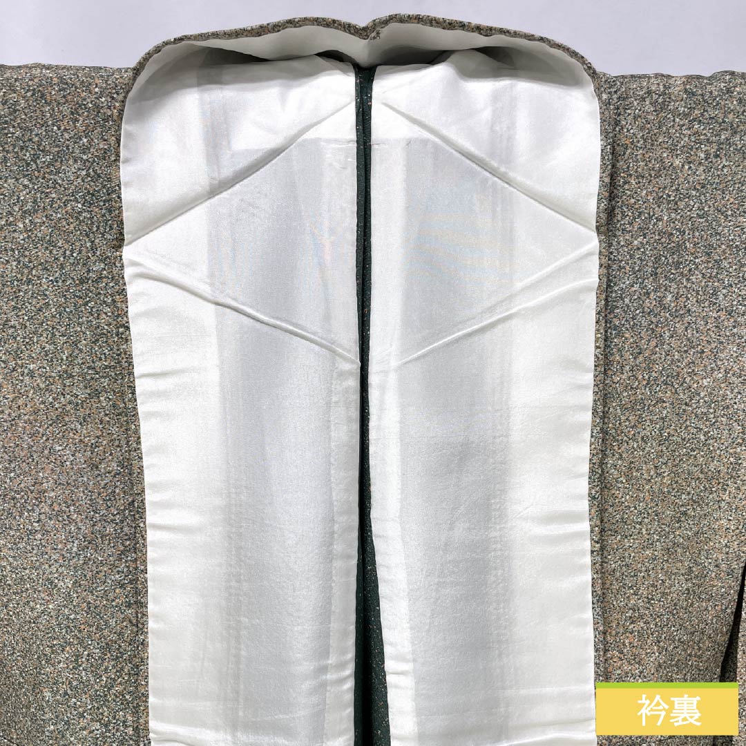 小紋 正絹 Aランク 身丈157.5cm 裄丈63cm 単衣 剣片喰 一つ紋 タタキ染 グラデーション系 1115006733399