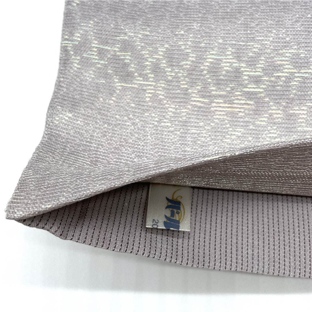Fukuro Obi (Fukuro obi) in Komachi gray, classic pattern, small cherry blossoms, obi length 428cm, pure silk, S rank, six-pass, semi-formal, gradation style, 1123008712399
