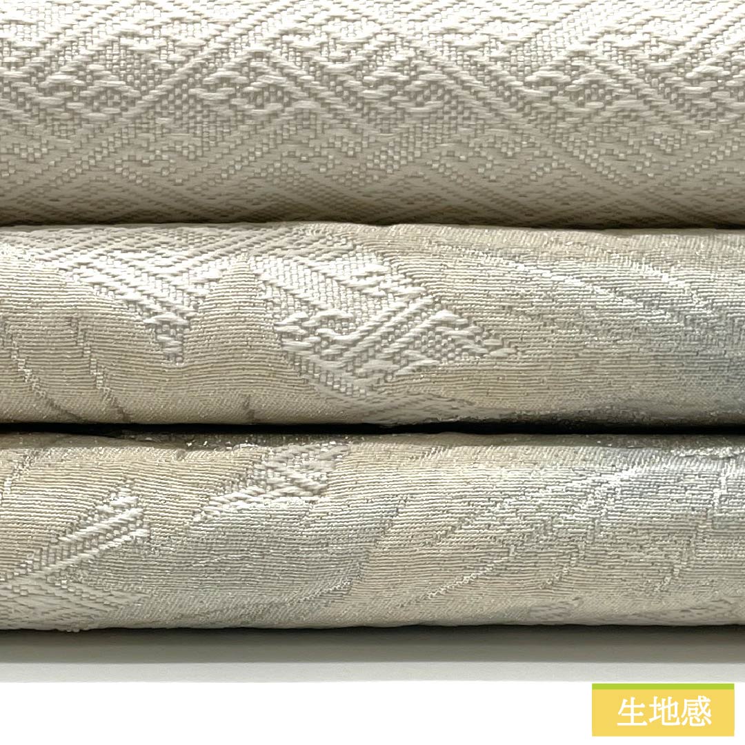 袋帯 正絹 Aランク 牡丹 留袖用 紗綾型 帯丈440cm ポイント柄 フォーマル 白系 1123015293311