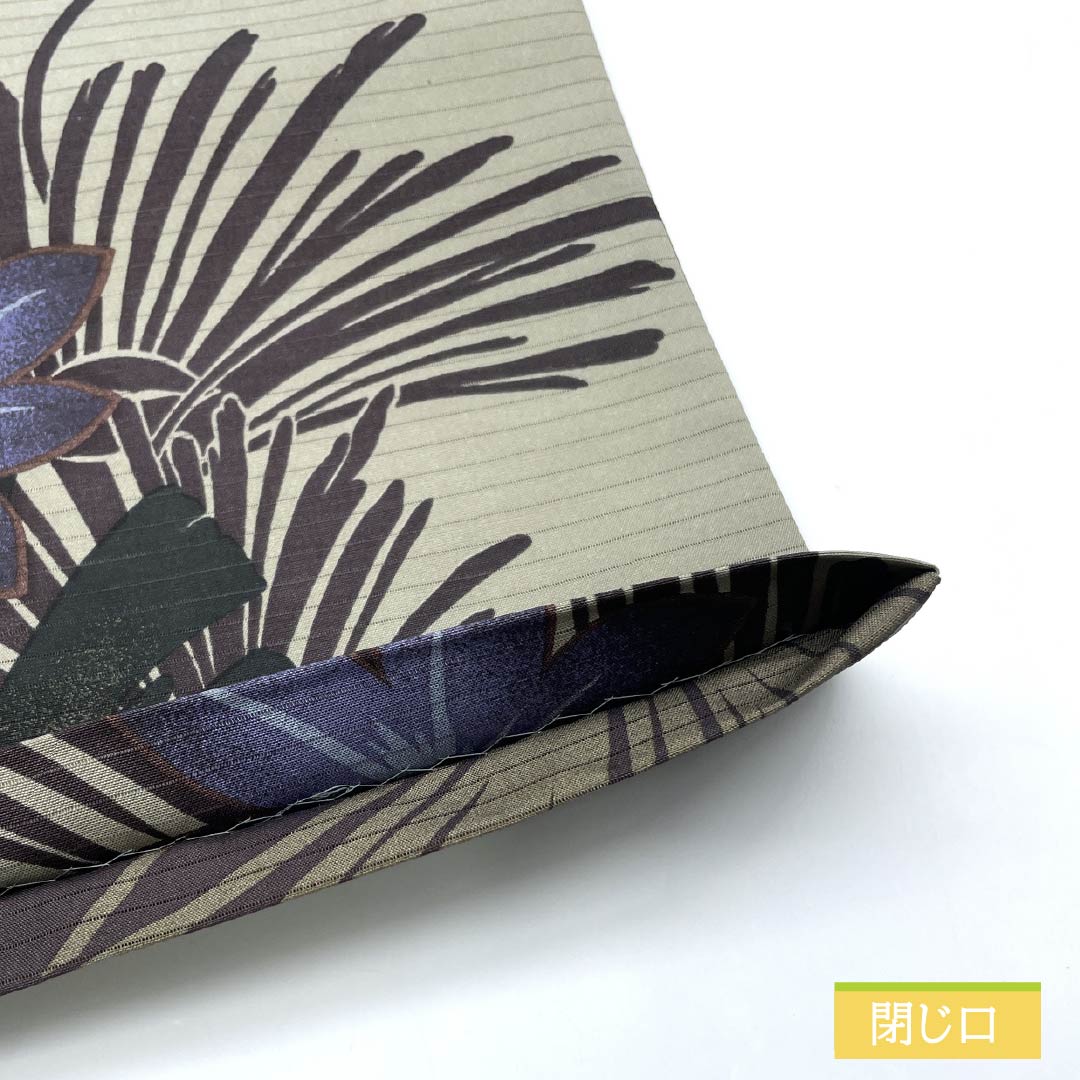 (京袋帯)名古屋帯 ポリエステル Sランク 絹鼠色(きぬねずいろ) 京袋帯 染め帯 洋花 帯丈364cm 全通 カジュアル グレー系 1124010922322 開き仕立て