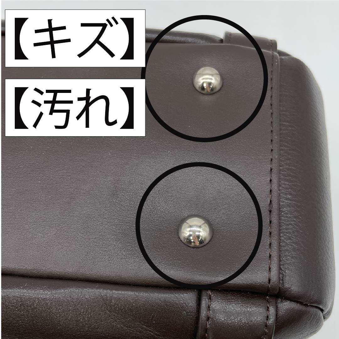 (新古品) 洋装バッグ 牛革 Aランク 新古品 牛革 2WAY 茶系 119700010314
