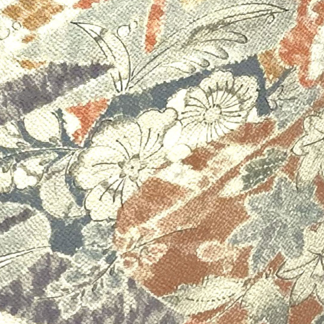 小紋 身丈164cm 裄丈64cm 袷 宍色 辻ヶ花 正絹 Sランク ピンク系 1115002272413