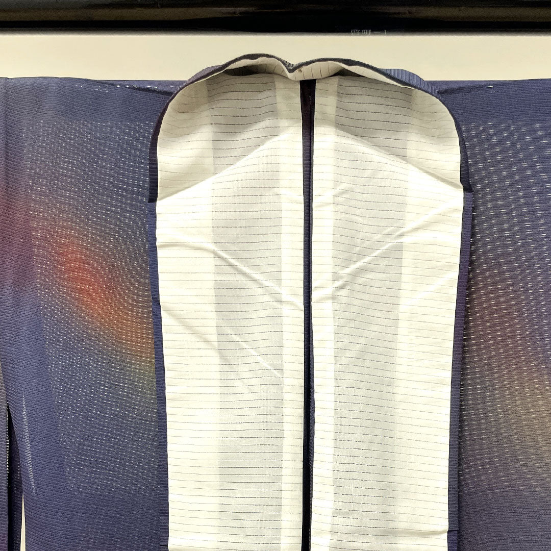 夏物 正絹 色無地 身丈158cm 裄丈64.5cm ボカシ模様 しつけ糸付き 未使用品 絽 Sランク グラデーション系 1132000632399