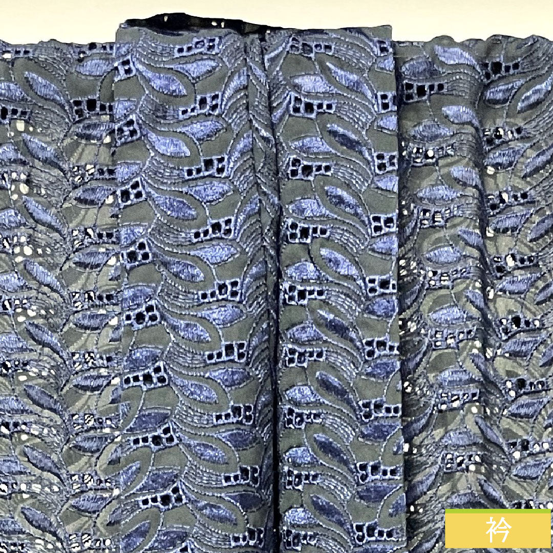 道中着 ポリエステル 身丈77.5cm 裄丈63.5cm 幾何学模様 スリーシーズン Sランク 単衣 黒系 1117000602910