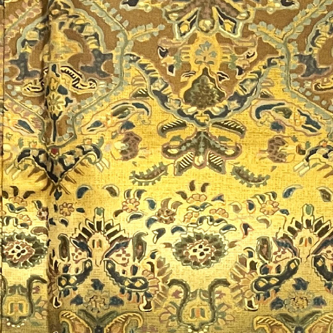 Homongi (formal kimono) Length 151.5cm Sleeve length 62.5cm Agarwood brown Tsumugi fabric Sarasa pattern Pure silk S rank Brown 1112001972214