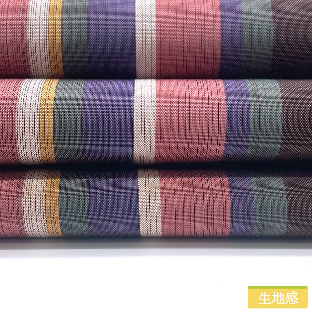 袋帯 正絹 Aランク 縞 帯丈440cm 全通 カジュアル グラデーション系 1123015403399