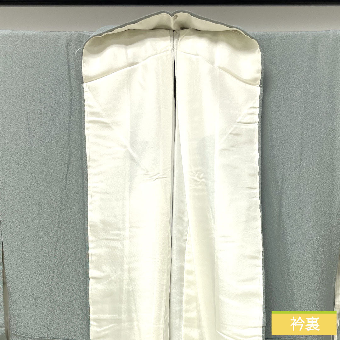 Plain color, pure silk, length 159.5cm, sleeve length 64.5cm, agarwood brown (tono chairo), plain color, Gosan paulownia, lined, S rank, blue 1114001472317