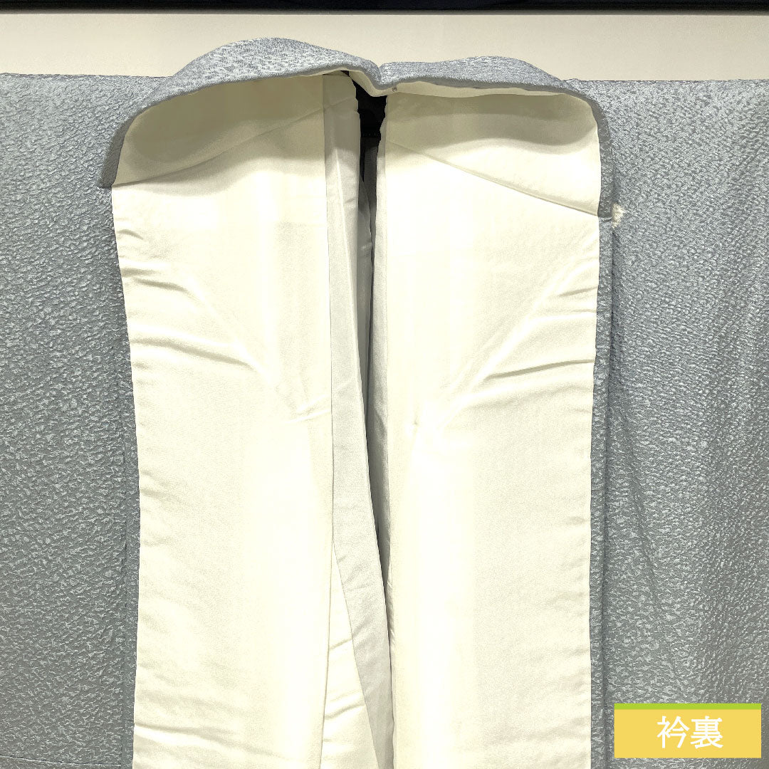 訪問着 正絹 袷 身丈165.5cm 裄丈67cm 空色鼠色(そらいろねずいろ) 辻ヶ花 あやめガード加工 Sランク 青系 1112004732517