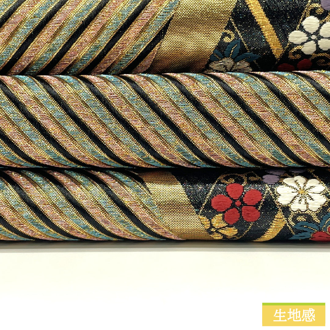 袋帯 正絹 Aランク 抽象模様 西陣織 帯丈424cm 六通 フォーマル グラデーション系 1123017323399