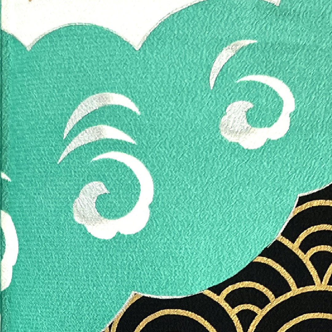 振袖 身丈171.5cm 裄丈67.5cm 袷 猩紅色 洗える着物 蝶 青海波 七宝 ポリ Sランク ピンク系 1113001282613